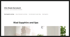 Desktop Screenshot of chic-riads-marrakech.com